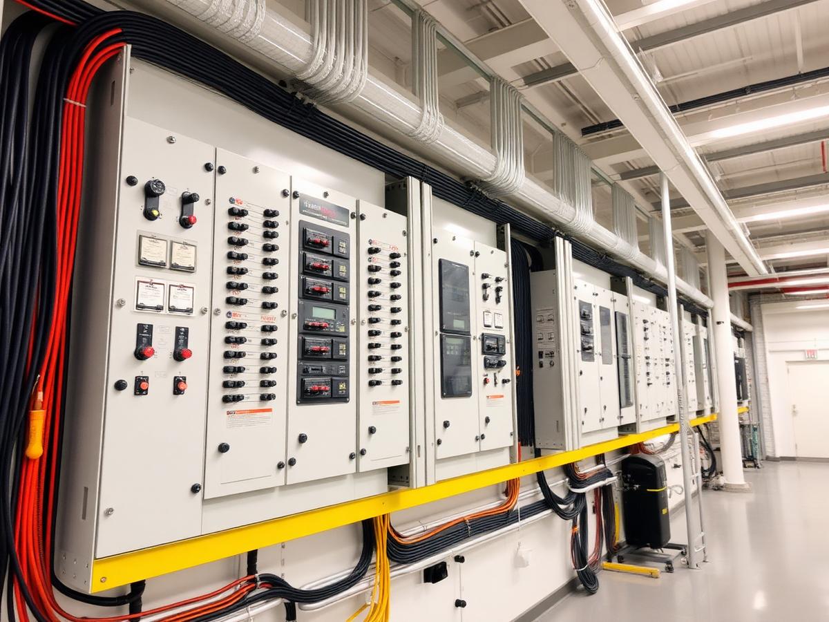 Painel elétrico industrial da GDAC